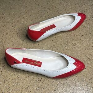 RARE Etienne Aigner 80s Rockabilly Brogue Style Flats 5.5